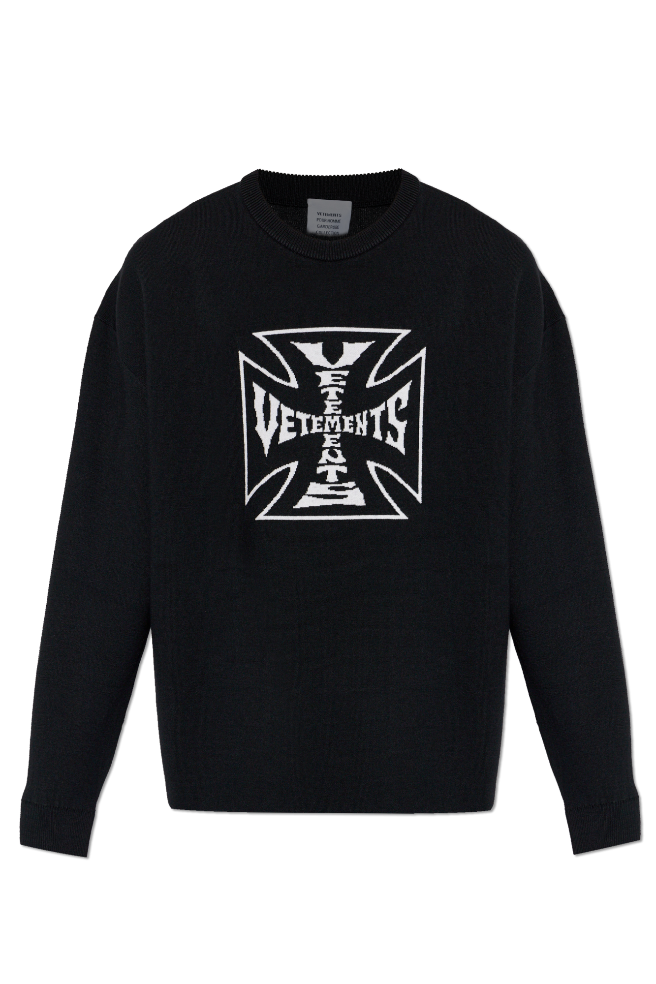 VETEMENTS Wool sweater with a crew neckline | Men's | Vitkac